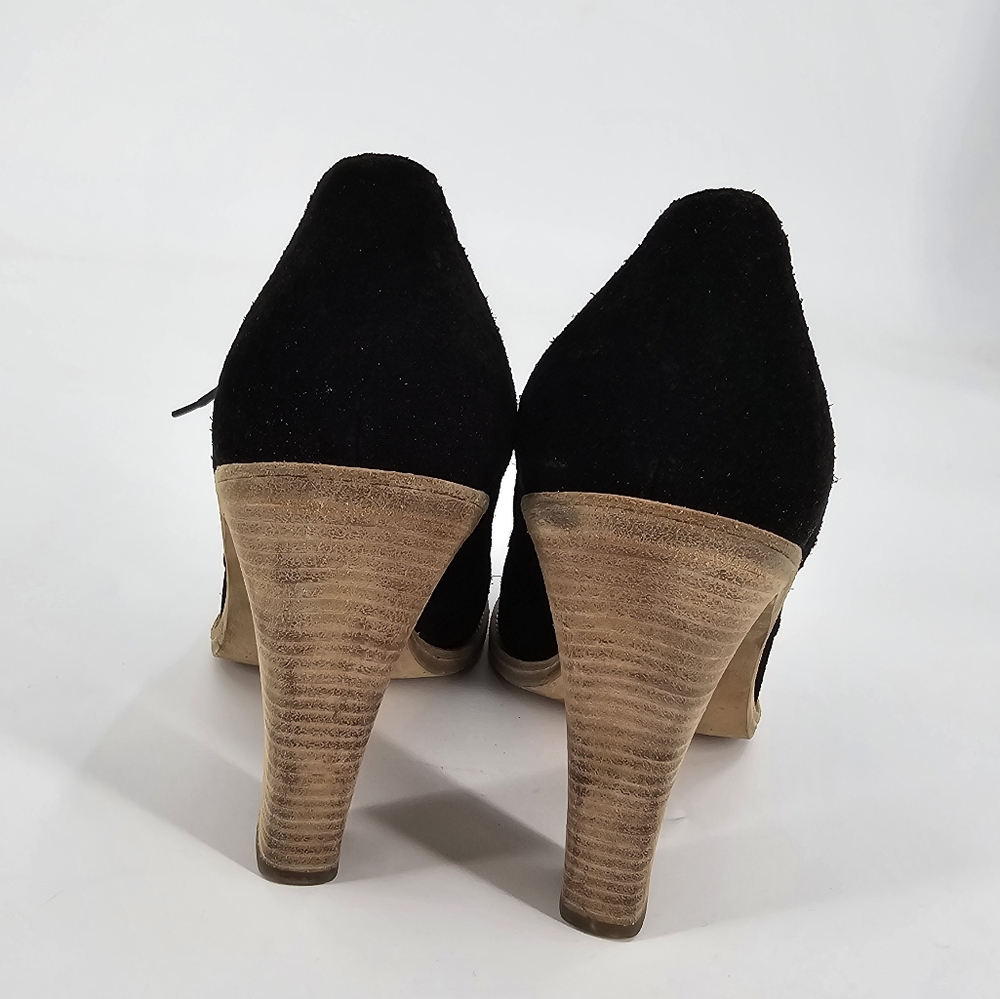 Balenciaga Black Suede Lace Up Bootie Size 7.5 - Picture 5 of 7
